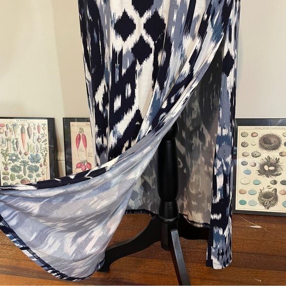 Banana Republic Blue pattern maxi skirt - Picture 4 of 6